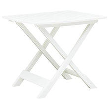 E E-NICES Tavolo da Giardino Bianco 79x72x70 cm Plastica