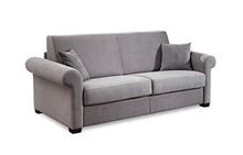 Casarreda Store Divano Letto 3 posti trasformabile Mirtillo con Materasso H 17 cm