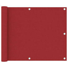 vidaXL Paravento da Balcone Rosso 75x300 cm in Tessuto Oxford