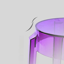 Seggiola da bar WDX- Sgabello in plastica Trasparente e Sgabello Confortevole (Color : D)