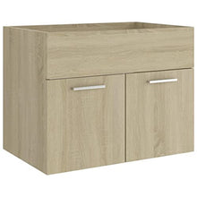 vidaXL Set Mobili da Bagno 2 pz Rovere Sonoma in Truciolato