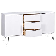 vidaXL Credenza New York Range Bianca in Massello di Pino