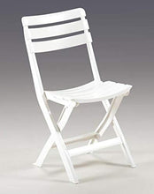 SEDIE IN RESINA PIEGHEVOLI BIANCA CM. 49X42X78h - PZ. 4