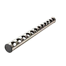 Portabottiglie da parete in acciaio inox con design creativo.
