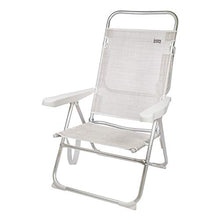 AKTIVE 53976 - Sedia Pieghevole Multiposizione Alluminio Beach 50x64x100 cm - Beige
