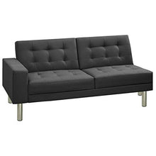 Irfora Divano Letto e 2 Cuscini, Divano 2 Posti Economico, Divano Letto Economico, in Similpelle