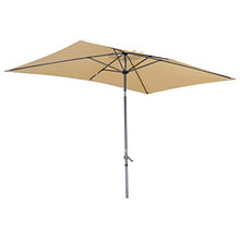 Angel Living 2x3M Ombrellone inclinabile in Alluminio e Poliestere Resistente alla ruggine (Beige)