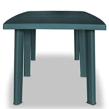 Oushome Tavolo da Giardino Verde 210x96x72 cm in Plastica