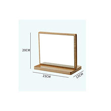 GAOLE Specchio da Trucco per Il Desktop Specchio in Legno per Specchio da Bagno Specchio in Legno Europeo Il Materiale è in Legno + Vetro