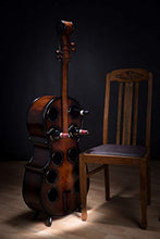 aubaho Scaffale per Vino Violoncello Legno portabottiglie Contrabbasso 135 cm