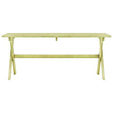 E E-NICES Tavolo da Giardino 170x73x70 cm in Legno di Pino Impregnato