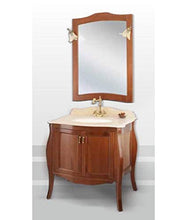 Global Trade Mobile Bagno con lavabo sottopiano Finitura Tinta ciliegio Linea Leonardo 84x60 cm cod. l02