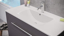 Set di mobili da bagno Firenze 100 (5 parti/B) antracite satinato e specchio LED