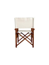 PiuShopping Set Sedie da Regista Pieghevoli in Legno da Esterno per Giardino, Ecru, Poltrone Richiudibili con Braccioli - 55x51x84h