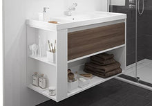 Bath + lavabo con lavabo in resina Bsmart esche/bianco/bianco