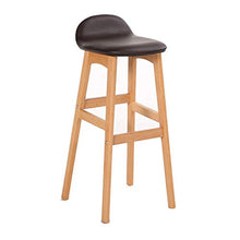 LIYONG Bar Stool, Cotone Confortevole e Solida Struttura in Legno, Unico Schienale Design, Cucina Sgabello Bar, Bar Chair Reception Sgabello Alto (Color : A, Size : 66cm)