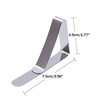 Fermagli per tovaglia in acciaio inox (12 pezzi)