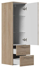 Set mobile bagno (7-pezzi) incl. 2x lavabi V&B Subway 2.0 in rovere chiaro