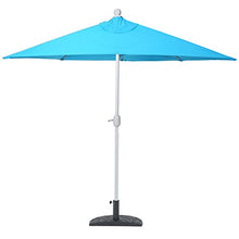 Mendler Ombrellone da Balcone salvaspazio Parla 135x260x252cm Azzurro Senza Base