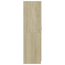 Montloxs Armadio a 2 Ante, Mensola Grande con Barra Appendiabiti, mobili per Camera da Letto, 80x52x180 cm, Rovere Sonoma