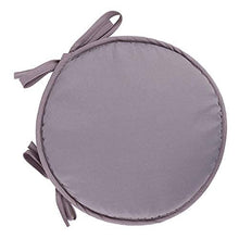 eewopjkj Cuscini per sedie Rotondi per Sedia da Pranzo Confezione da 2 con Lacci Cuscini per sedili universali Cuscini per Esterni per Interni Cucina da Giardino-Grigio Chiaro 38x38 cm (15x15 polli