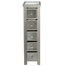 Vidal Regalos Mobile 5 cassetti legno e vetro 102 x 27 cm