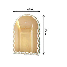 Chenbz Specchio per Il Trucco Semplice, Muro per Il Bagno Creativo Specchio da Bagno a Muro Specchio da Parete Specchio da Parete
