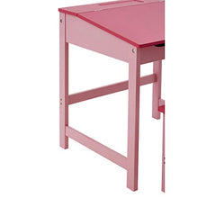 Premier Housewares 2402525 Set Scrivania e Seggiolino per Bambini, 57x55x48 cm, Rosa
