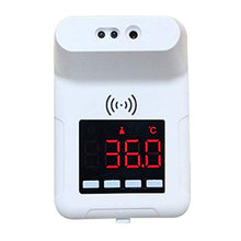 Hemoton - Termometro digitale senza contatto con display LCD digitale e allarme febbre per scuola e ufficio senza batteria