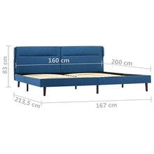 SKM Giroletto Blu in Tessuto 160x200 cm (26.9kg)
