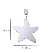 SALAKA, fermatovaglia a Forma di Stella, in Acciaio Inox, 8 Pezzi