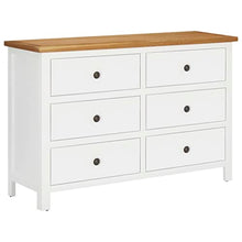 Cassettiera 105x33,5x73 cm in Legno Massello di Rovere