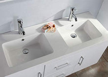 MOBILE BAGNO COLONNA COMPLETO MODELLO WHITE MALIBU 120 CM DOPPIO LAVABO RUBINETTI INCLUSI