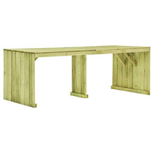 SKM Tavolo da Giardino 220x101,5x80 cm Legno di Pino Impregnato