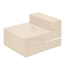 G&H - Materasso pieghevole pieghevole con rivestimento rimovibile, per divano letto e poltrona, letto singolo pieghevole