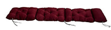 Meerweh 20071, cuscino imbottito per sedia a sdraio, circa 195 x 49 x 10 cm, colore rosso