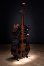 aubaho Scaffale per Vino Violoncello Legno portabottiglie Contrabbasso 135 cm