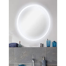 Fackelmann - Set di mobili da bagno 5 pezzi Lima con lavabo in ceramica 60 cm e specchio rotondo a LED