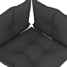 Goliraya Cuscini per Divani su Pallet 3 pz in Tessuto Nero/Grigio Talpa/Crema,Cuscino Quadrato,Cuscino da Esterno,Cuscino per Divano,Cuscino Pallet