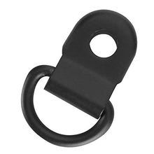 HelloCreate - Set di 100 ganci per lacci da scarpe, con fibbia ad anello, in ottone, per scarpe fai da te, 9 x 14 mm, colore: Nero opaco