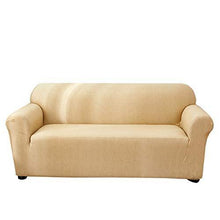 Copridivano a 2 posti, 1 pezzo, 2 posti, per braccioli, divano ad angolo con doppia seduta, protezione elastica per divano a 2 posti (120-190 cm), colore beige - Arredi Casa