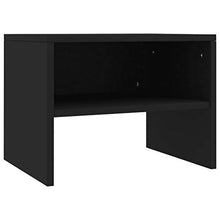 SKM Comodini Neri 2 pz 40x30x30 cm in Truciolato A