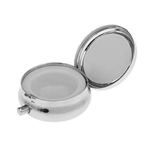 Set 2 Viaggi Portatile Metallo 3 Griglie Singola Slot Pillola Box Medicina Organizzatore