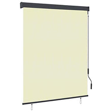 Tenda a rullo per esterni, 140 x 250 cm, color crema