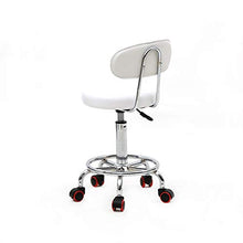 ZXYDD - Sedia per Massaggi da Salone, Regolabile, Girevole a Gas, con Schienale e Linea Bianca, per Parrucchiere, Terapia Tatuaggi di Bellezza, Salone di Bellezza