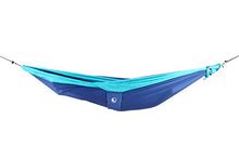 Ticket to the Moon - Amaca originale Ticket to the Moon + borsa Express + gancio a S 320 x 200 cm, amaca per due, Royal Blue/Turquoise