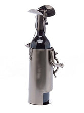 Contenitori del Vino Wine Rack Bottle Holder Metallo Nave Pirata Capitano