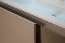 OrionShop Mobile Bagno Sospeso Leda da 100cm Tortora Opaco con Lavabo Specchio e Lampada LED Inclusi