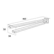 Tiger Items Portasciugamani a 2 Bracci, Acciaio Inox, Cromato, 5,3 x 5,2 x 46,7 cm