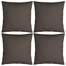 vidaXL Cuscini Decorativi 4 pz Grigio Talpa 50x50 cm in Tessuto